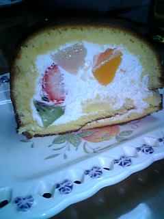 ロールケーキ断面