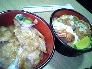 豚丼&エビ丼